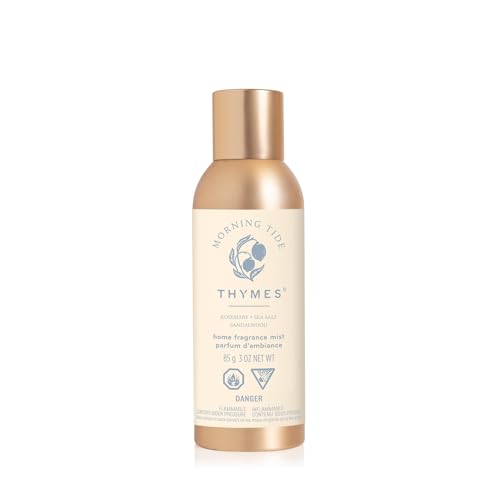 Thymes Home Fragrance Mist Room Air Fresheners for Home Long Lasting Air Freshener Spray Scented Room Spray with Notes of Lemon Rosemary Sea Salt & Sandalwood (Morning Tide 3 oz)