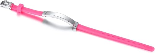 Generic Engraving Personalized Stainless Steel Soft Silicone Child Safety Id Bracelets Adjustable Anti-Lost Name Wristbands For Kid Girls Boys Toddler thumb #1