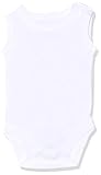 Elsayaad Boys Round neck sleeveless bodysuit-White,0-3 M