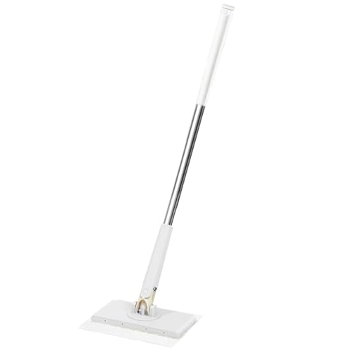Trapeador compacto, mopa plana con cabezales giratorios, trapeador seco y húmedo, juego de fregona de limpieza ligera para la pared de la casa, baño, inodoro, esquinas, puerta y ventana