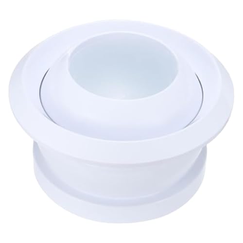 Grille d'aération sphérique orientable blanche pour un flux d'air fluide