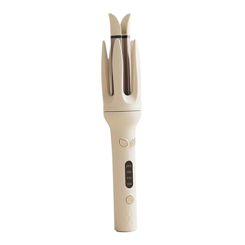 Image of Bnf 28mm Automatic Hair Curler Self Rotating Curling Iron for Ladies Girls Women light yellow Health & Beauty Hair Care & Styling Straightening & Curling Irons