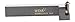 WIDIA WGMEL2525 WMT Modular Tool Holder, End Mount, 25mm Square Shank, Left Hand, 150.25mm Length