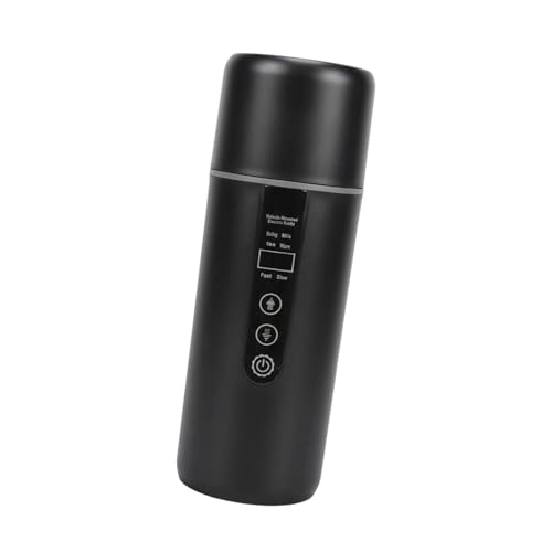 Taza Calefactora para Auto Acero Inoxidable con Display Negro