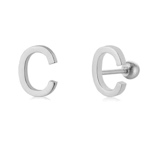 Puces d'oreilles alphabet hypoallergéniques pour cartilage