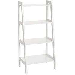 Estanteria Escalera Lidl LOLAhome Estantería Escalera de 4 estantes de Madera MDF nórdica Blanca, de 43x31x90 cm
