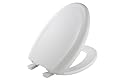 MAYFAIR Toilet Seat will Slow Close and Never Come Loose, ELONGATED, Long Lasting Plastic, White, 120SLOWE 000