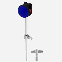 Drum Stick Beater Red Stainless Steel Handle Silicone Hammer Head Drum Pedal Beater with Drum Key for Bass Drum Pedal Navy blue