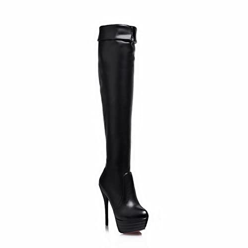 Bottes hautes pour femmes à talons hauts fins pour look élégant