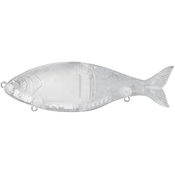 Señuelos De Pesca Para Pintar Señuelo bajo de pesca,KOCAN 7 in / 2.7 oz Señuelo de pesca Cebo de hundimiento de cuerpo duro en blanco 2 Señuelo de pesca articulada Señuelo de pesca Minnow Cebo artificial Crankbait Jerkbait sin pin