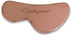 Vintageware® Pure Copper Gua Sha IASTM Tool – Scraping Massage Board for Face, Body, Acupressure, Trigger Point & Lymphatic Therapy, B-Shaped