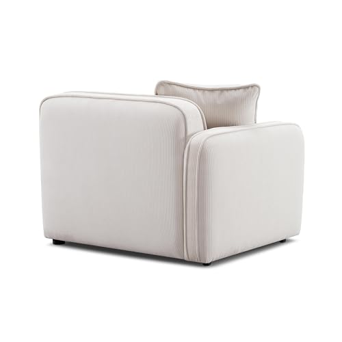 Sillón Plegable Corduroy Blanco miniatura 4