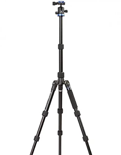 Benro Tripé de viagem de alumínio iFOTO FIF19AIB0 com cabeça esférica IB0 e freio de fricção