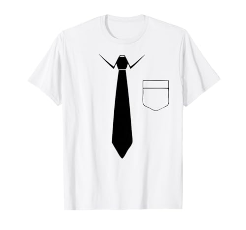 Col et cravate fantaisie, code vestimentaire ? Pas de problème. Drôle T-Shirt