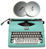 Miniatura 2 de Royal Classic - Máquina de escribir manual retro (verde menta) con cintas adicionales y soplado máximo (3 artículos)