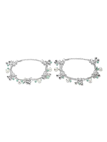 German Silver Plated Anklets for Women