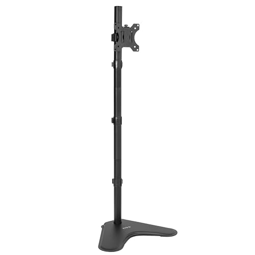 VIVO Extra Tall Single LCD Computer Monitor Free-Standing Adjustable Desk Stand for 1 Screen up to...