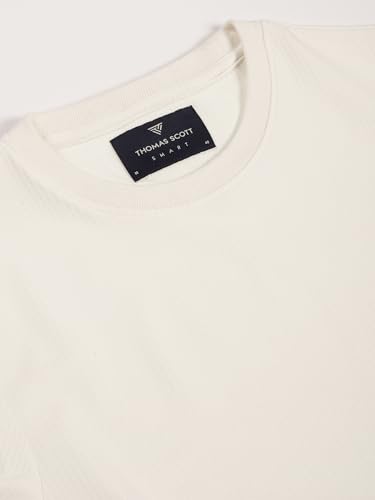 Image of Thomas Scott Men's | Solid | Half Sleeve | Slim Fit | Poly Blend | Crew Collar | Casual Tshirt