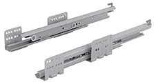 Coulisses actro avec silent system - Pour tiroir de profondeur : 450 mm - Charge : 60 kg - HETTICH