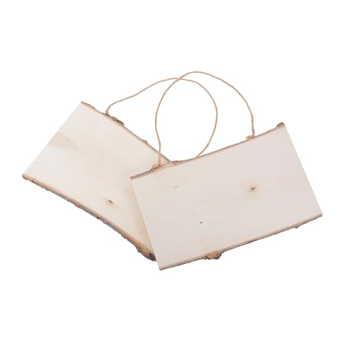 Homoyoyo 2pcs Wooden Wall Display Board Diy Art Hanging Board Decorative Boys and Girls Painting Pendant (16x25cm)