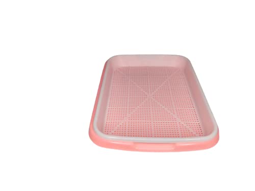 Image of Harvest House Microgreens Hydroponic Seed Sprouter Tray (Pack of 4) | Microgreen Growing Tray | Seed Germination Plastic Tray with Holes | Seed Planter for Home Office Garden Planting