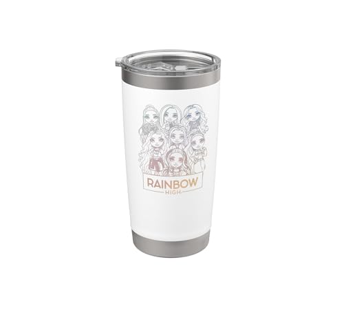 Rainbow High - Pose grupal lavado tonal Vaso térmico de acero inoxidable de doble pared