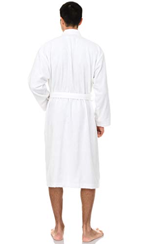 TowelSelections Mens Robe, 100% Cotton Terry Cloth Bathrobe, Soft Kimono Bath Robe for Men XS-4X2