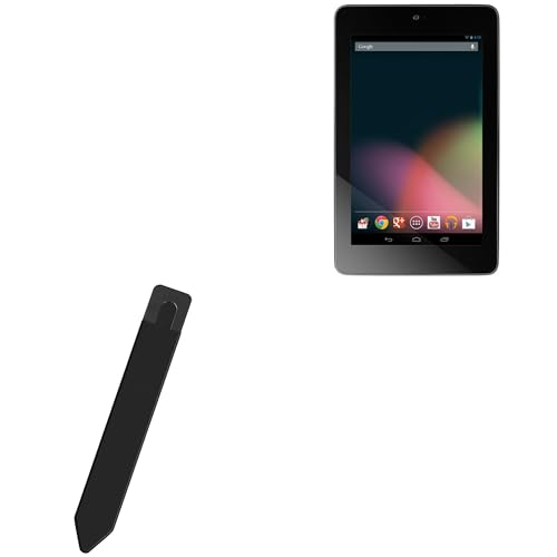 BoxWave Stylus Pouch Compatible with Nexus 7 (1st Gen/2012) - Stylus PortaPouch, Pen Stylii Holder Carrier Portable Self-Adhesive - Jet Black