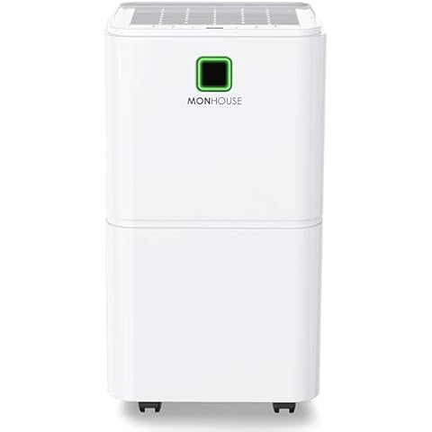MONHOUSE 12L/Day Digital Dehumidifier with Timer Cover