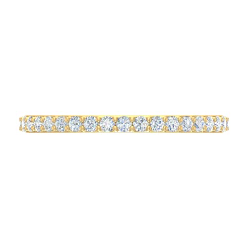 FINEROCK 1/2 to 0.55 Carat Diamond Eternity Wedding Band in 14K Gold3