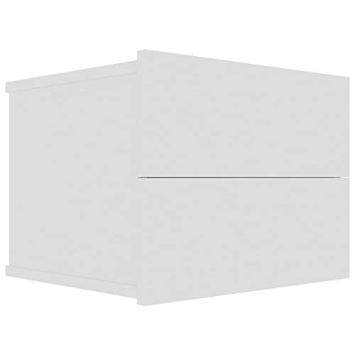Table de chevet blanche moderne pour optimiser un studio ou un dortoir