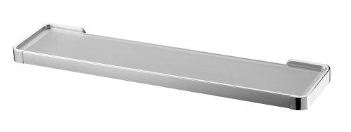 Preisvergleich Produktbild Bisk Natura Regalboden, Milchglas, Chrom