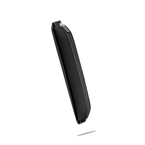 ハードカバーノートブックプランナージャーナルフォルダートラベルペンシルバッグ用の調整可能な弾性バンドレザーペンシルポーチ付きPUレザーペンケース