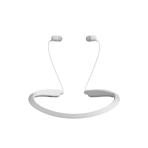LG Tone Flex Wireless Bluetooth Stereo Neckband In Earbuds HBS-XL7-32-Bit Hi-Fi DAC, Meridian Audio, White