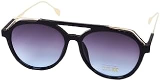 نظارة شمسية افياتور انيقة بعدسات ملونة متدرجة باطار اسود موديل SG682