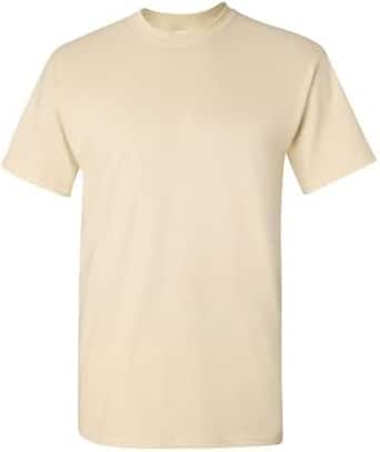 Gildan Blank T-Shirt - Unisex 5000. Natural, Small | Amazon.com