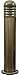 DABMAR LIGHTING INC D183-50-BZ Bollard,D183,50,BZ,Fiberglass,Louvered