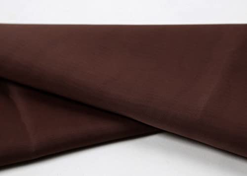 Voile Stoff Meterware am Stück - 280 cm Breite - ca. 40 g/m² (Braun) Cover