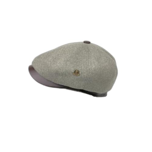 Casquette plate d'hiver premium Karnas avec finitions cuir