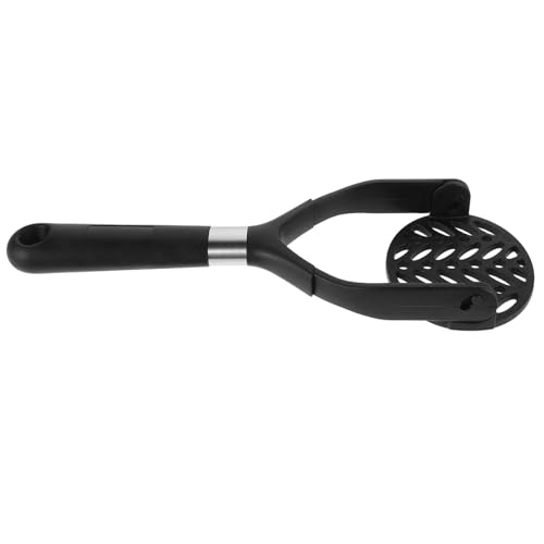 Mikikit Faltbarer Kartoffelstampfer Mit Schwarzem Griff Ergonomischer Gemüsestampfer Für Einfaches Pürieren Von Kartoffeln Früchten Und Babynahrung Handlicher Küchenhelfer Für Jeden Hausha