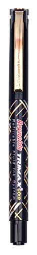 Image of Reynolds Trimax Gold Liquid Gel Pen, Needle Tip (0.5mm), Blue Ink