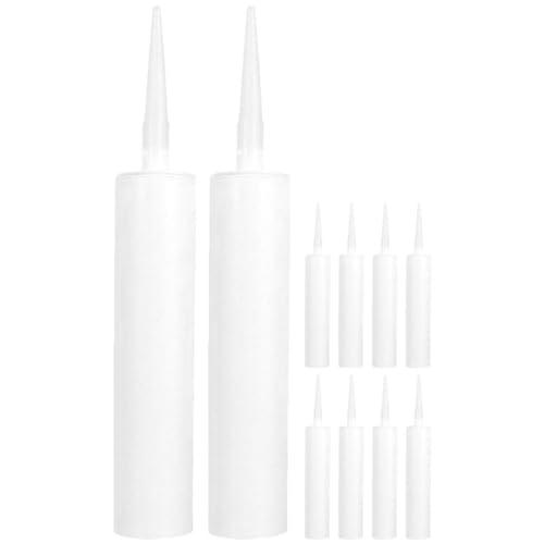 Uonlytech 10 tubos de calafateo reutilizables blancos miniatura 1