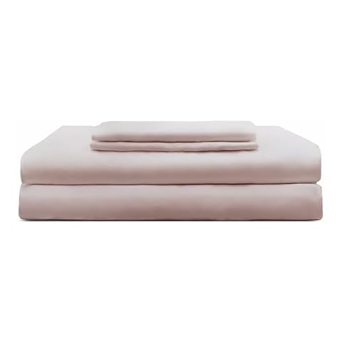 Sheets & Giggles 100% Eucalyptus Lyocell Sheet Set - All-Season, Responsibly Made, Naturally Cooling, Super Soft, Moisture-Wicking, Temperature Balancing, Vegan – Full, Pearl Cover
