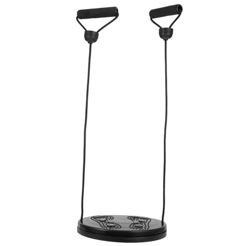 BESPORTBLE Plaque Ventrale Disque Équipement Planche D'équilibre Machine à Abdominaux Pied à Bascule Planche De De Taille Planche Oscillante Roue AB Plateau Tournant PP Black