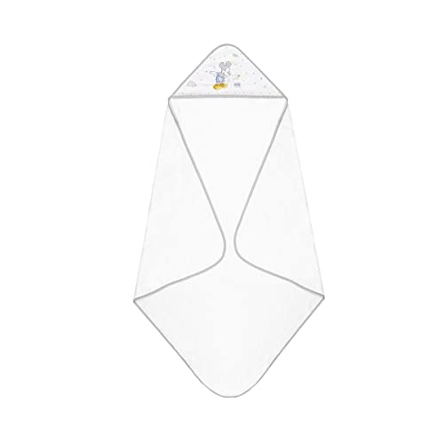 Miniatura 2 de Interbaby - Capa De Baño Bebe Blanco Gris Toalla Bebe Con Capucha 100 Algodón, 100x100cm, Unisex Suave, Secado Rápido Ideal Recién Nacidos, Bebes Y Niños Pequeños Diseño Counting Sheep Mickey