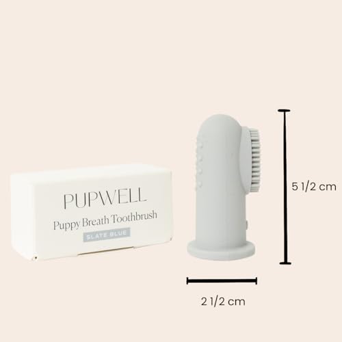 pupwell Puppy Breath Escova de dentes diária para cães para mau hálito, remoção de placa bacteriana