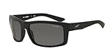 Arnette Men's Corner Man Rectangular Sunglasses, Fuzzy Black, 61.1 mm