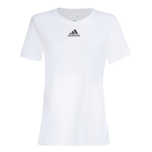 Camiseta Adidas Women's Small Logo T Original (BR, Alfa, GG, Regular, Branco)