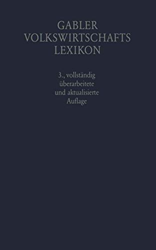 Gabler Volkswirtschafts Lexikon