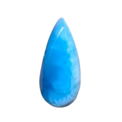 Larimar naturel en poire 32x15mm pour réparer ou fabriquer un collier